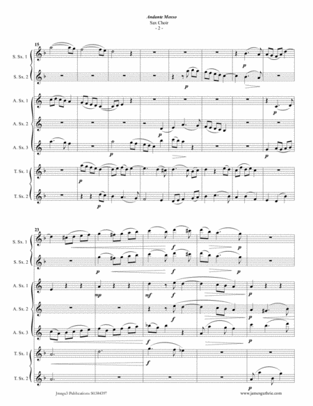 Scarlatti Andante Mosso For Sax Choir Page 2