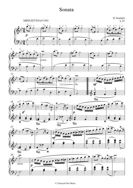Scarlatti Sonate B Major L 97 For Piano Page 2