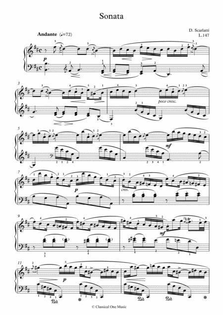 Scarlatti Sonate B Minor L 147 For Piano Page 2