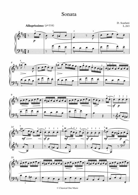 Scarlatti Sonate B Minor L 263 For Piano Page 2