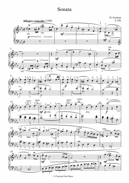 Scarlatti Sonate C Minor L 456 For Piano Page 2