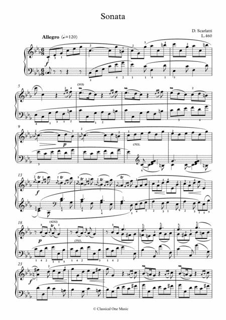 Scarlatti Sonate C Minor L 460 For Piano Page 2