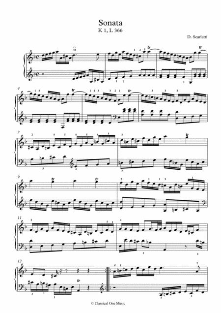 Scarlatti Sonate D Minor L 366 For Piano Page 2