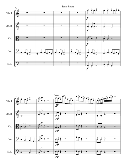 Scenic Route Conductor Score Page 2