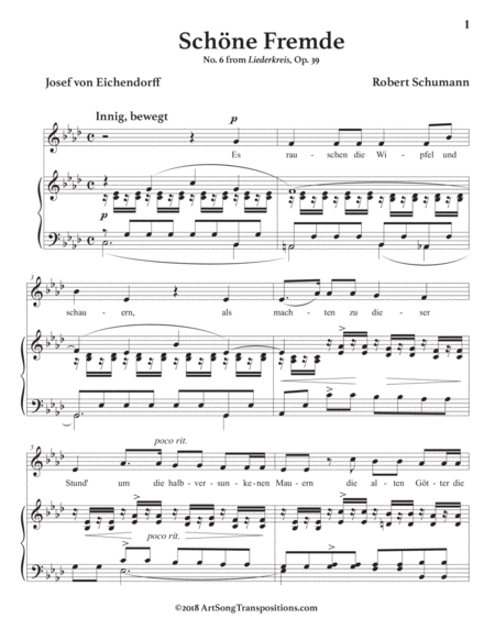 Schne Fremde Op 39 No 6 A Flat Major Page 2