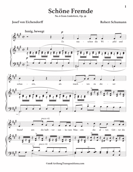 Schne Fremde Op 39 No 6 A Major Page 2