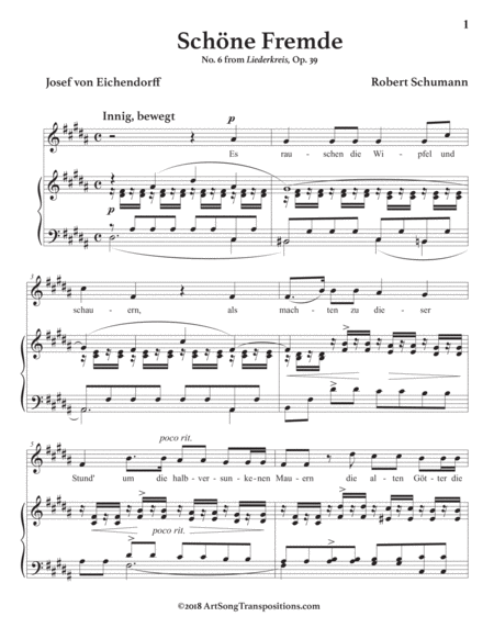 Schne Fremde Op 39 No 6 B Major Page 2