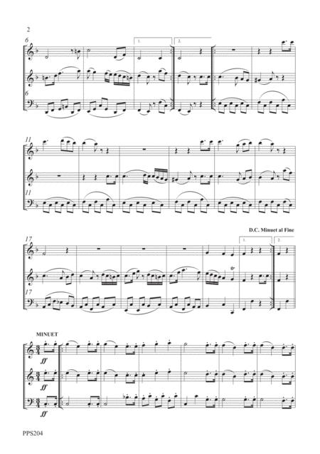 Schubert 5 Minuets With Trios D 41 For Flute Oboe Bassoon Or Cello Page 2