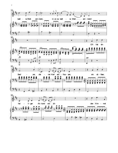 Schubert An Die Musik For Medium Voice In D Major Page 2