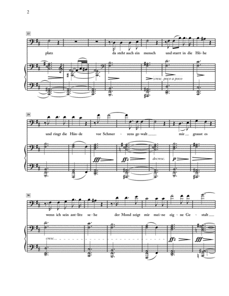 Schubert Der Doppelganger Original Key B Minor Page 2