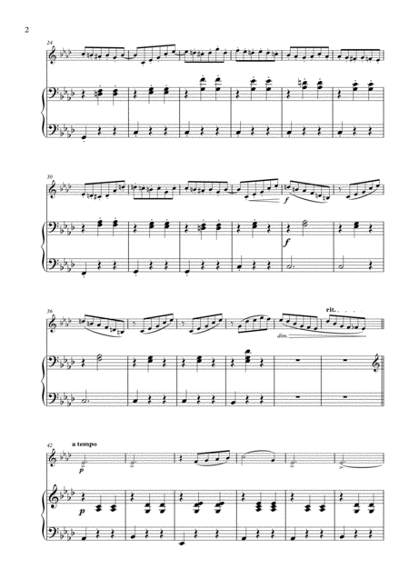 Schubert Erinnerungen In A Major For Voice And Piano Page 2