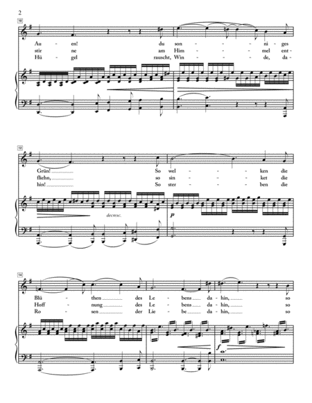 Schubert Herbst High Voice In E Minor Page 2