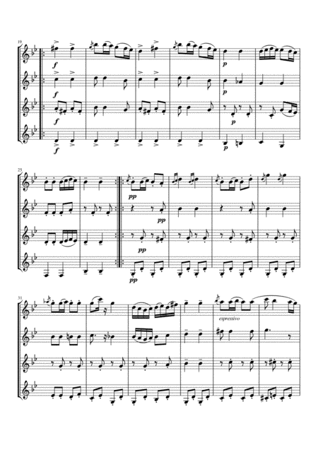 Schubert Moment Musical Moments Musicaux Op 94 No 3 For Clarinet Quartet Page 2