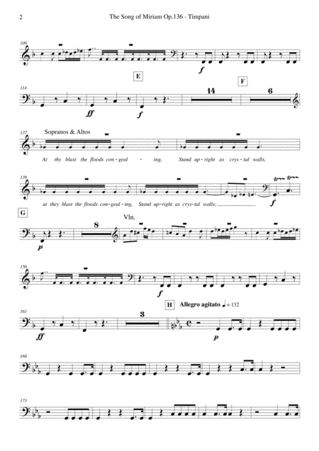 Schubert The Song Of Miriam Op 136 Timpani Page 2