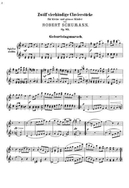 Schumann 12 Klavierstcke Fr Kleine Und Grosse Kinder Op 85 Full Complete Version Page 2