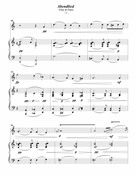 Schumann Abendlied For Flute Piano Page 2