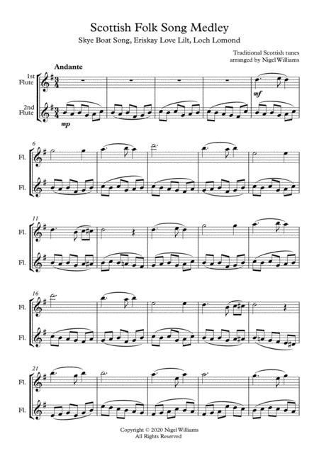 Scottish Folk Song Medley For Flute Duet Page 2