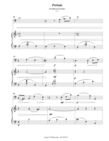 Scriabin Prelude Op 11 No 2 For Trombone Piano Page 2