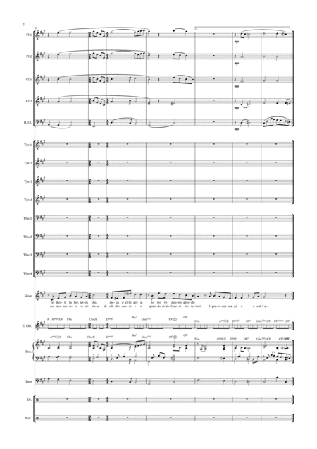 Se Love Theme From Cinema Paradiso Female Vocal With Big Band Key Of A Page 2