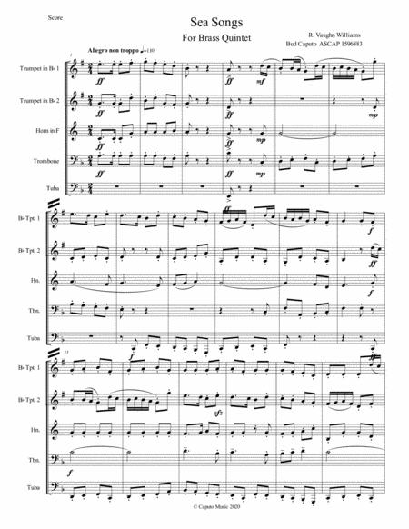 Sea Songs Arranged For Brass Quintet Page 2