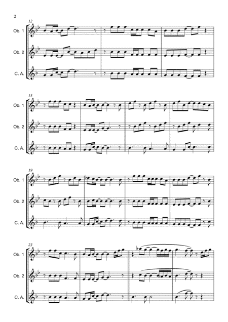 Seasons Of Love Arranged For Two Oboes Cor Anglais Page 2