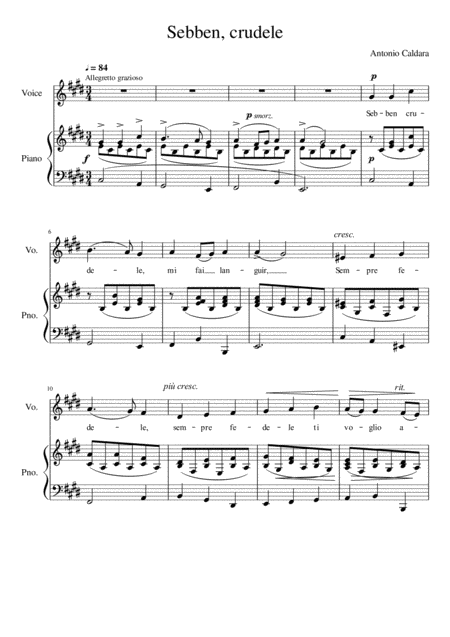 Sebben Crudele C Minor Page 2