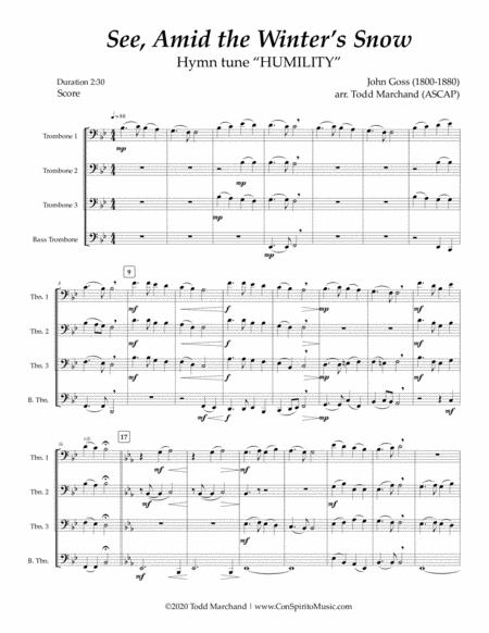 See Amid The Winter Snow Trombone Quartet Or Euphoniums Tuba Cellos Bass Page 2