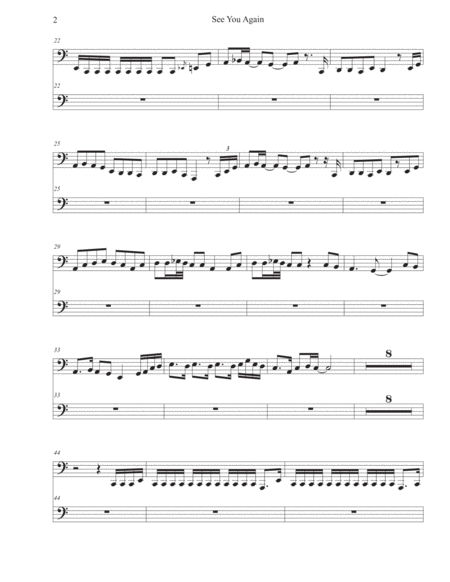 See You Again Easy Key Of C Tuba Page 2