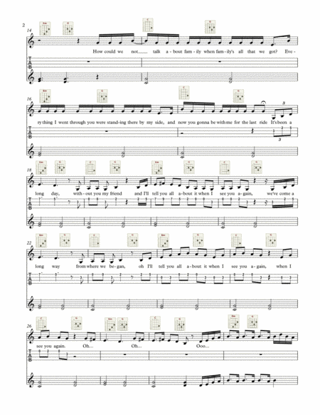 See You Again For Classroom Instruments Page 2