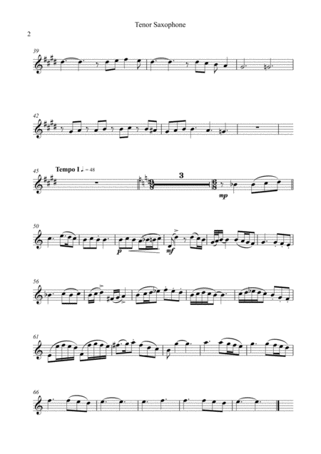 Selections From Boat Symphony Solo For Tenor Saxophone Page 2