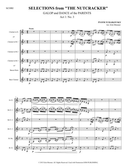 Selections From The Nutcracker Galop And Dance Of The Parents For Clarinet Quartet Page 2