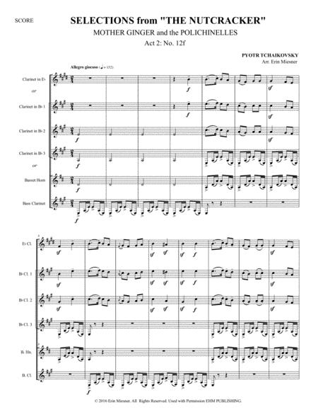 Selections From The Nutcracker Mother Ginger And The Polichinelles For Clarinet Quartet Page 2