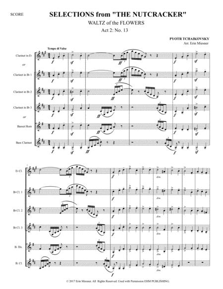 Selections From The Nutcracker Waltz Of The Flowers For Clarinet Quartet Page 2