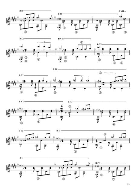 Selendang Sutra Solo Guitar Score Page 2