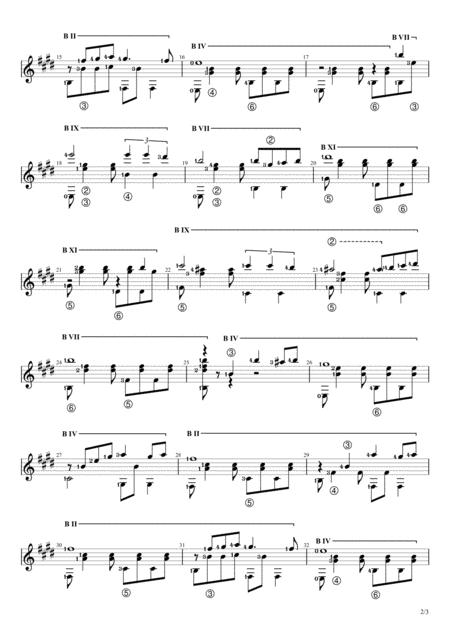 Selendang Sutra Solo Guitar Tablature Page 2