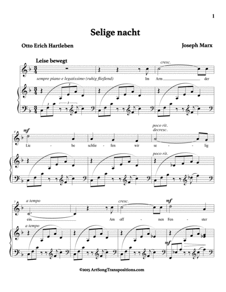 Selige Nacht F Major Page 2