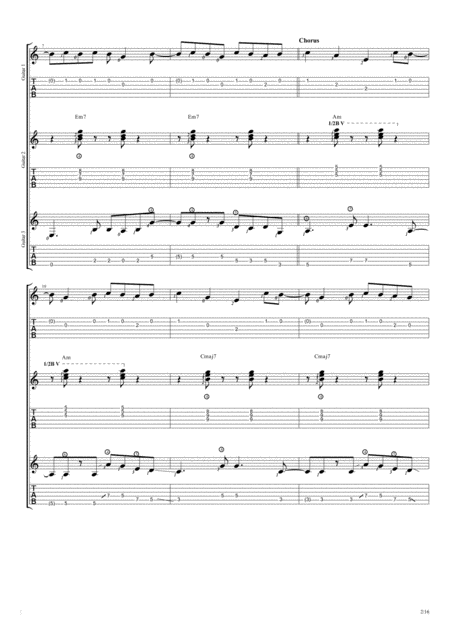 Senorita Trio Guitar Tablature Page 2