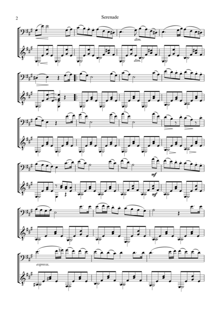Serenade For Cello And Guitar Page 2