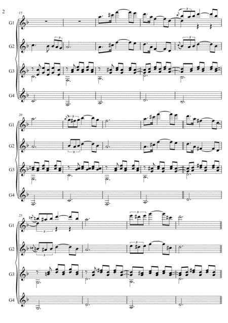 Serenade Schubert Guitar Quartet Page 2