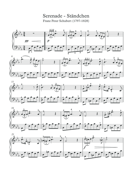 Serenade Stndchen Franz Schubert Piano Solo Pdf Page 2