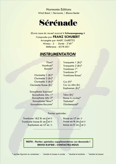 Serenade Swan Song For Concert Band Page 2