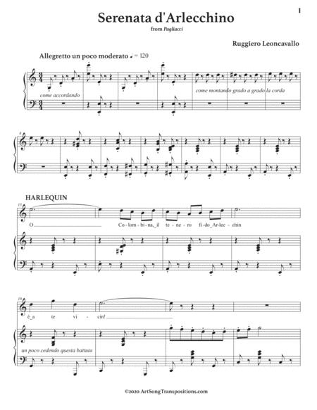 Serenata D Arlecchino Transposed To A Minor Page 2