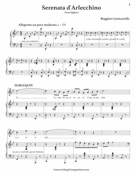 Serenata D Arlecchino Transposed To G Minor Page 2