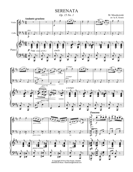 Serenata Op 15 No 1 For Piano Trio Page 2