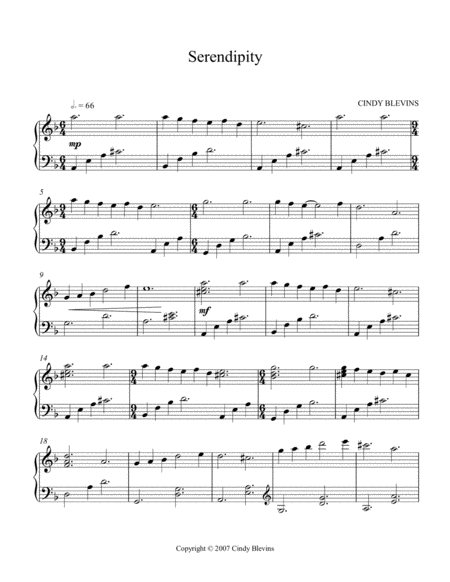 Serendipity An Original Piano Solo From My Piano Book Serendipity Page 2