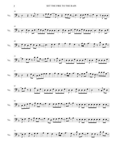 Set Fire To The Rain For Cello Page 2