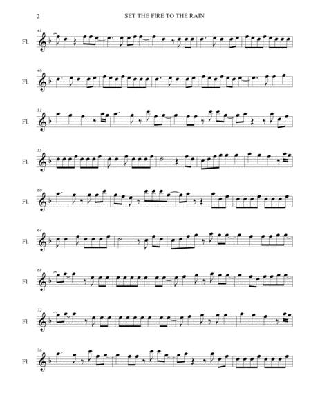 Set Fire To The Rain For Flute Page 2