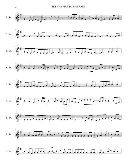 Set Fire To The Rain For Soprano Sax Page 2