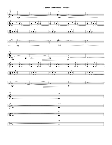 Seven Jazz Pieces 1990 91 For String Quartet Cello Part Page 2