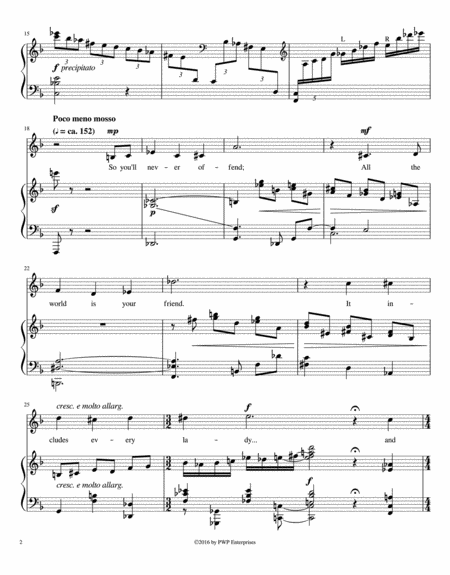 Seven Limerick Songs Complete Cycle For Medium High Voice And Piano Page 2